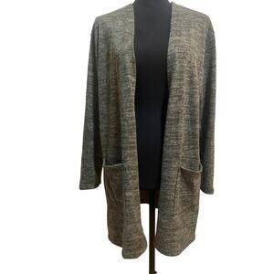 Altar’d State Olive Green long cardigan Women's Medium comfortable lounge soft